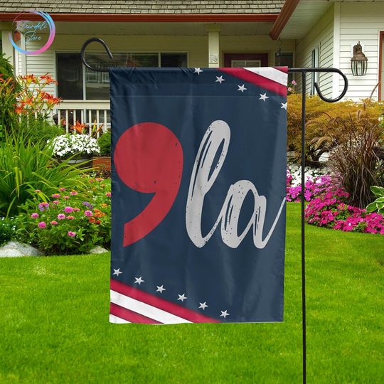 Discover Kamala Harris 2024 President Comma La Garden Flags