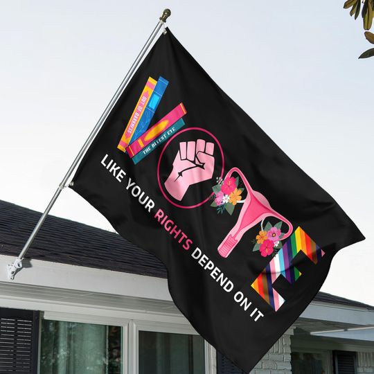Discover House Flag - Roe Roe Roe Your Vote