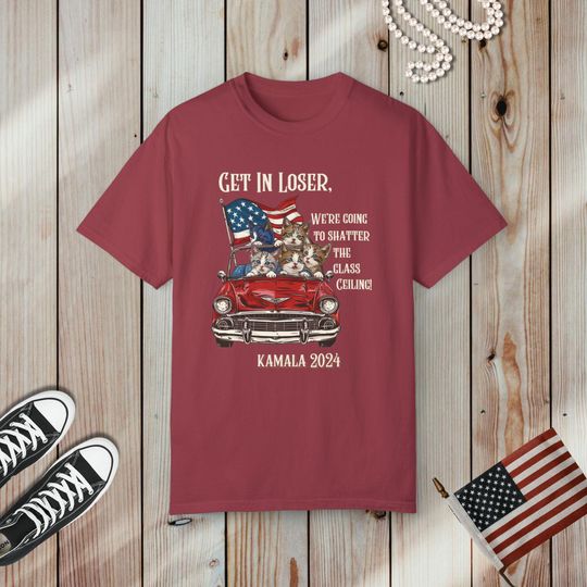 Discover Get In Loser, We're Going to Shatter The Glass Ceiling! Kamala Harris 2024 Shirt