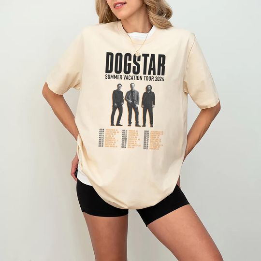 Discover Dogstar Summer Vaction US Tour 2024 Shirt, Dogstar Band Fan Shirt