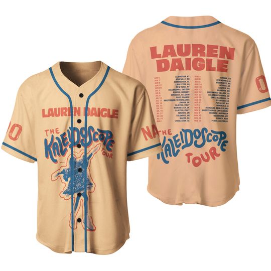 Discover Lauren Daigle The Kaleidoscope Tour 2024 Personalized Baseball Jersey