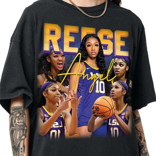 Discover Angel Reese Vintage Shirt, Angel Reese Homage Tshirt, Angel Reese Merch Gift