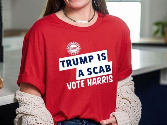 Discover Shawn Fain Trump Is Scab Vote Harris T Shirt