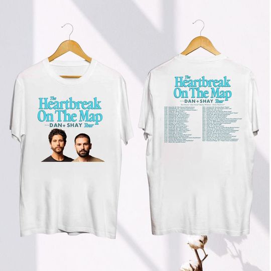 Discover Dan And Shay Heartbreak On The Map 2024 T-Shirt