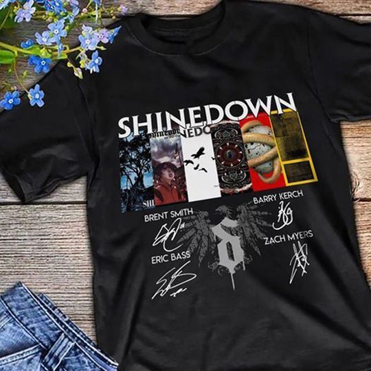 Discover Shine Down Tour Shirt and Band Collage Album