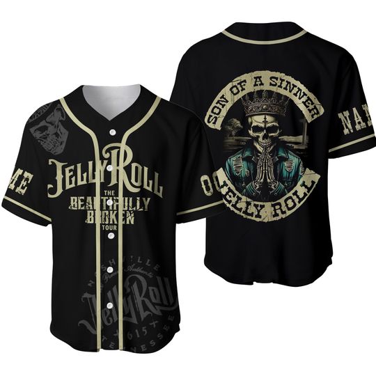 Discover Personalized Jelly Roll Jersey, Jelly Roll Baseball Jersey Shirts