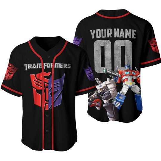 Discover Custom Transformers Baseball Jersey - Character Apparel