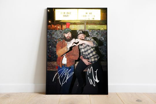 Discover Wallen Western & Post Malone Signature Premium Matte Vertical Posters