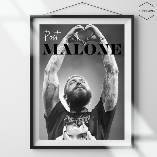Discover Post Malone Premium Matte Vertical Posters