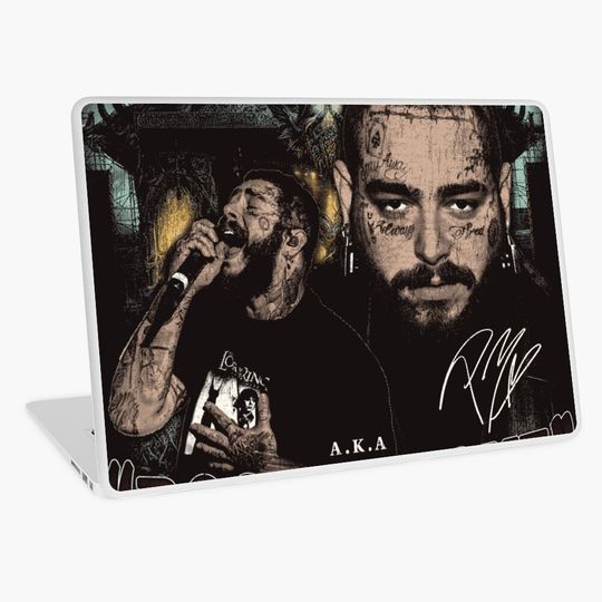 Discover Post Malone Vintage Laptop Skin