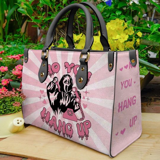 Discover No You Hang Up Leather Handbag, Halloween Bag