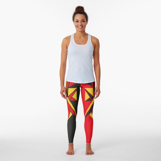 Discover Eddie Classic Red & Black Leggings