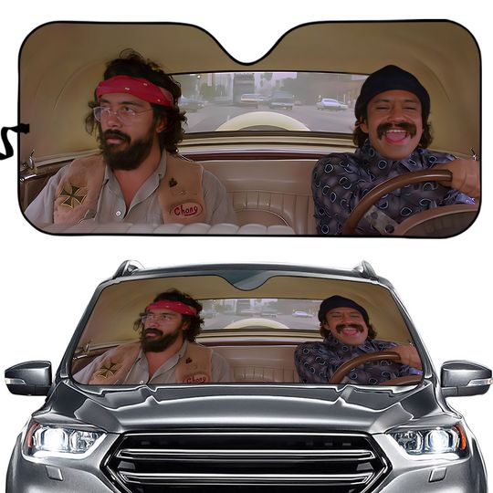 Discover Cheech And Chong Driving Auto Sun Shades,Car Accessories,Car Windshield Sunshade