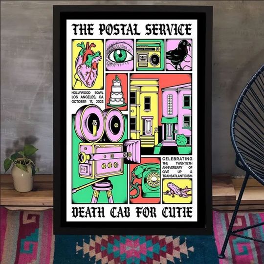 Discover Death Cab for Cutie October 13, 2023 Hollywood Bowl Los Angeles Poster