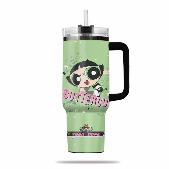 Discover Personalized Powerpuff Girls Tumbler, Buttercup Insulated Tumbler