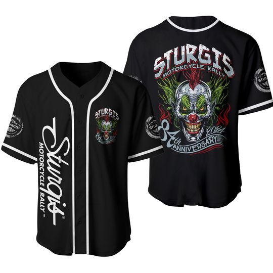 Discover Sturgis Motorcycle Rally 84th Anniversary 2024 Baseball Shirt