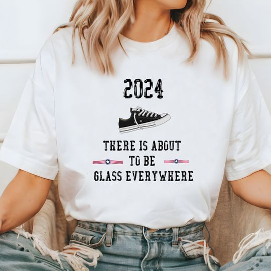 Discover 2024 Election Shirt,  Wear Your Shoes I'm With Her Shirt