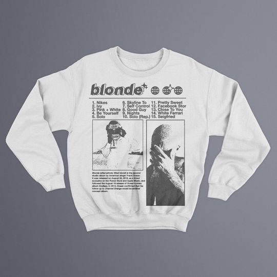 Discover Blonde Frank Ocean Sweatshirt - Stylish Pullover for Music Enthusiasts
