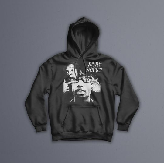 Discover ASAP Rocky Hoodie, asap Graphic Sweatshirt, Rocky Merch, Rap Shirt, vintage, unisex gift, Concert hooded