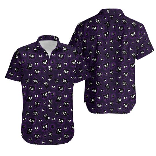 Discover Gastly Haunter and Gengar PKM Pattern hawaiian shirt button down shirt
