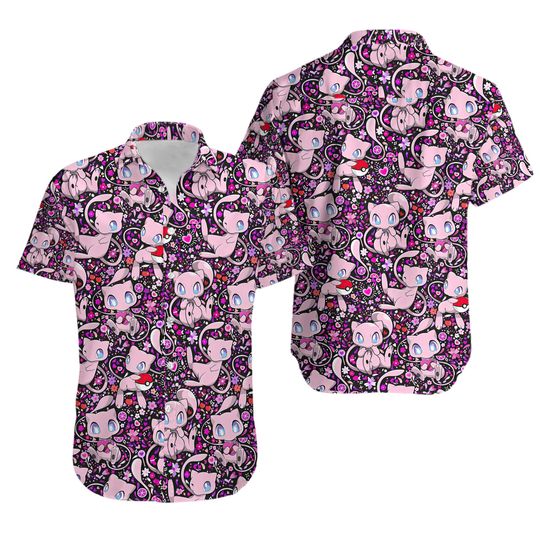Discover Mew Hawaiian Shirt - Men's Mew Button Up Shirt & Men's Casual Mew Shirt