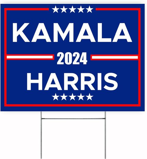 Discover Large Kamala Harris For President Yard Sign Kamala Harris 2024
