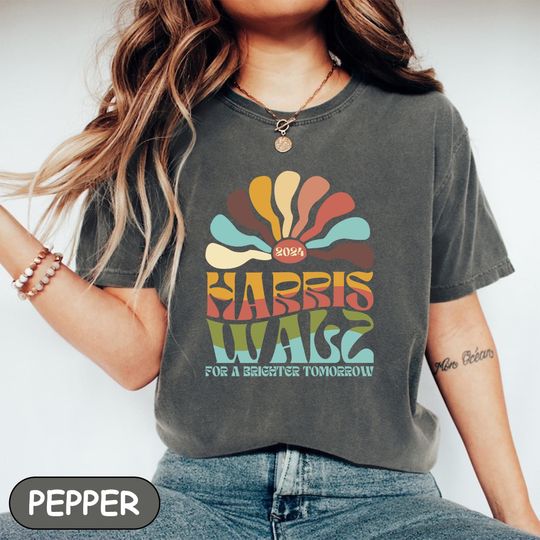 Discover Harris Walz 2024 T-Shirt - Vote Blue Campaign Shirt