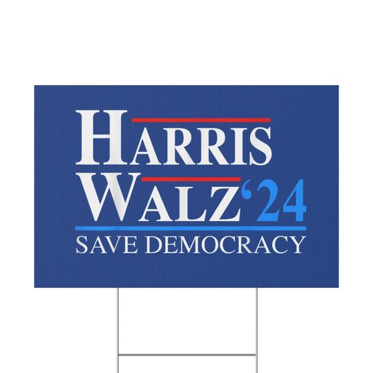 Discover Copy of Harris Walz 2024 Yard Sign, 2024 Campaign Election Sign