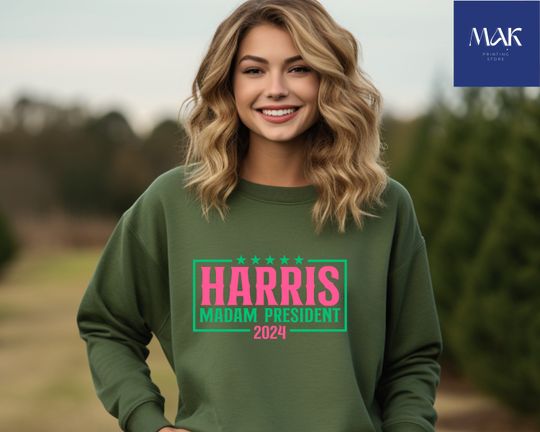 Discover Kamala Harris Sweatshirt, Harris Walz Sweatshirt, Democrat Sweatshirt