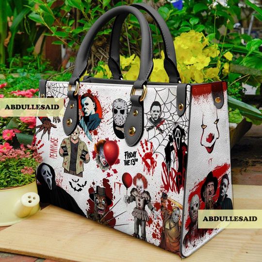Discover Scared Halloween Crossbody Handbag,Handmade Bag,Halloween Women Handbag