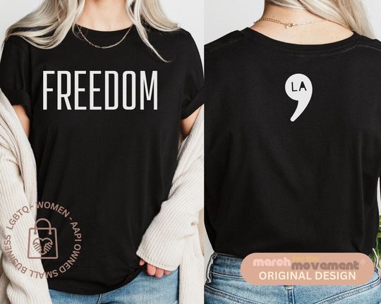Discover Freedom Front and Back | , la Kamala Harris for President Tshirt