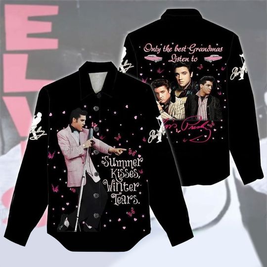 Discover Elegant Elvis Presley Linen Blouse