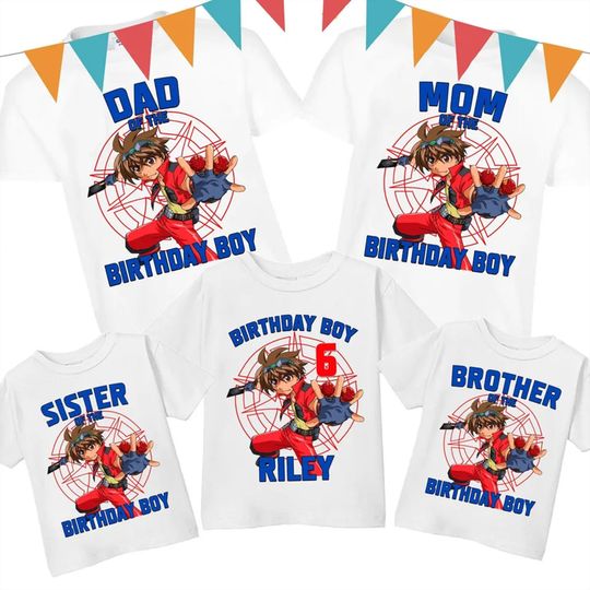 Discover Family Birthday Bakugan Battle Brawlers Matching Shirt