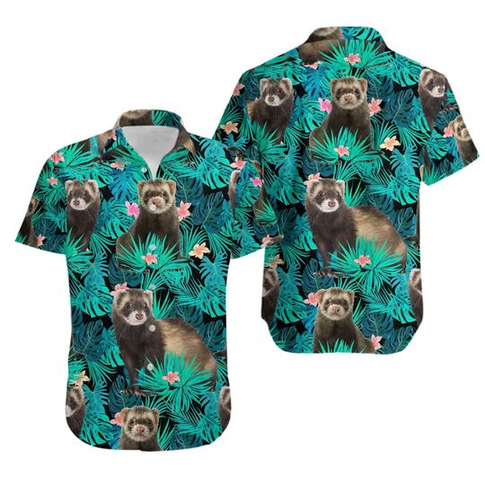 Discover Ferret Tropical Hawaii Shirt