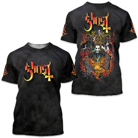 Discover New Ghost Band Shirt  Ghost Band T-Shirt  Rock Music 3D Shirt