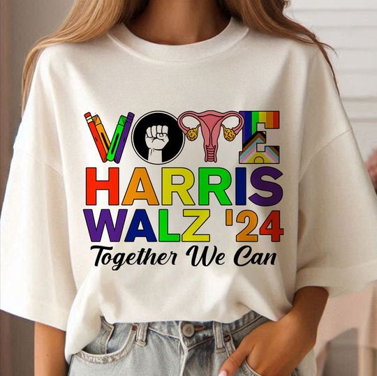 Discover Vote Harris Walz Together We Can Shirts, Harris Walz 2024 Election Shirts