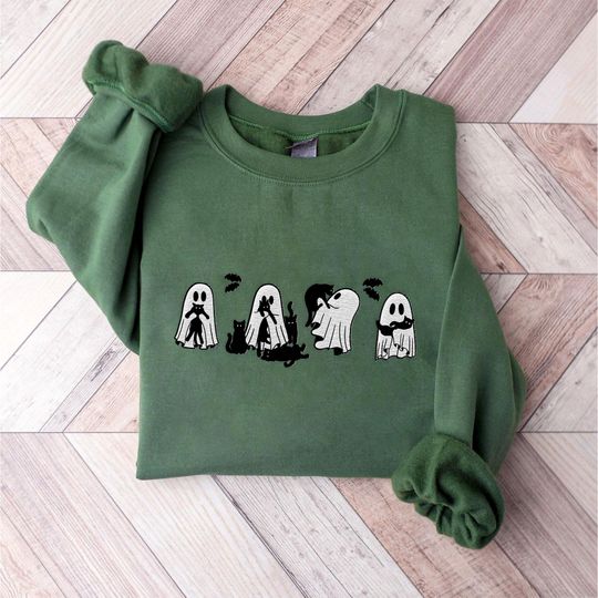 Discover Womens Ghost Halloween Sweatshirt