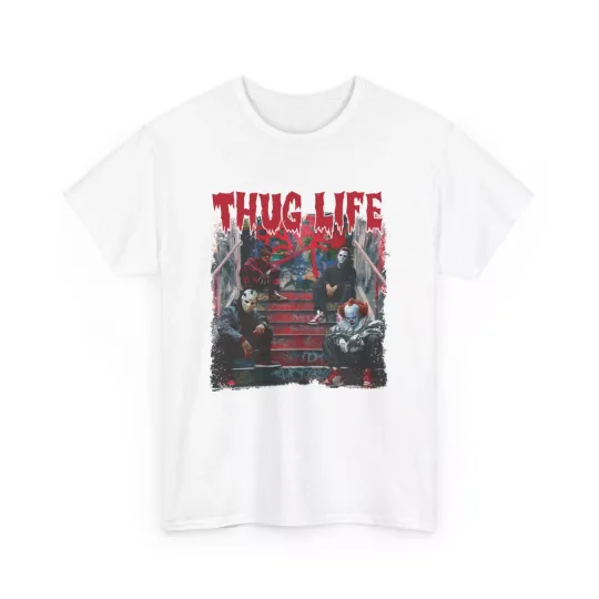 Discover Halloween Thug Life Horror Icons T-Shirt