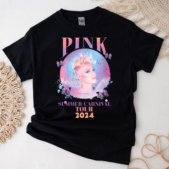 Discover Pink Tee Shirt, Tour 2024 Summer Carnival Tour, Concert Music 2024, Gift For Fan, Shirt For Men And Women
