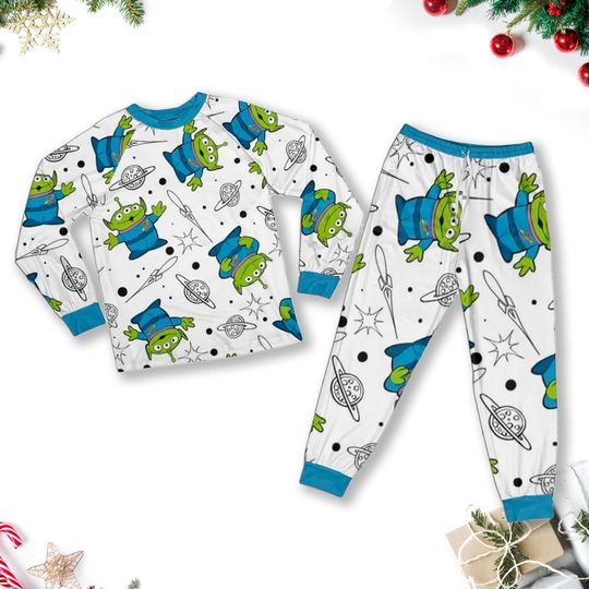 Discover Aliens Planet Pajamas Set, Aliens Christmas Family