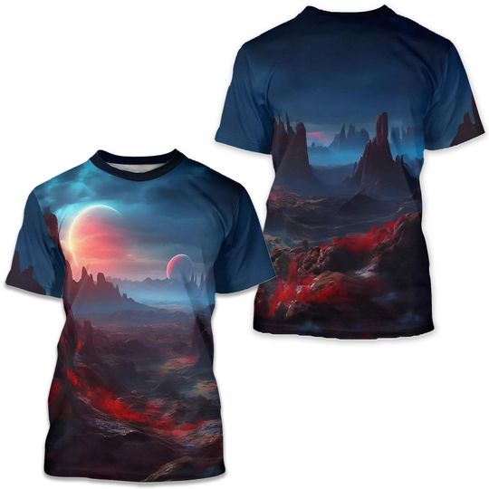 Discover Alien Planet 3D TShirt
