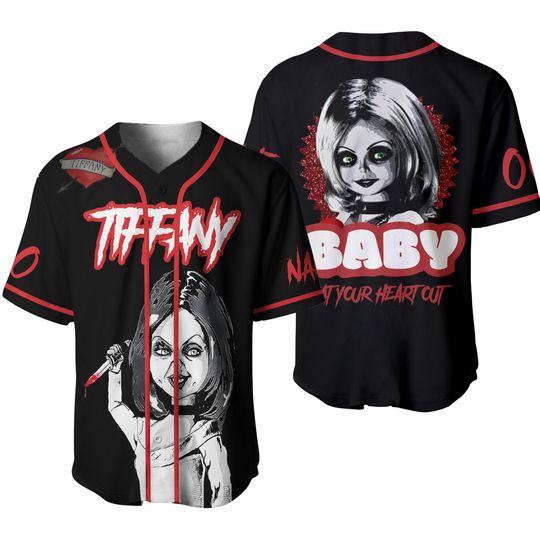 Discover Custom Halloween Tiffany Baseball Jersey, Bride Of Chucky Shirt