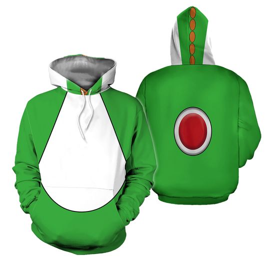 Discover Mario Yoshi Halloween Costumes Hoodie, Yoshi Super 3D Hoodie