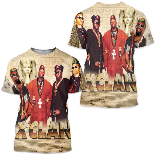 Discover X-Clan Shirt Run DMC Whodini Grandmaster Flash Brand Nubian Rakim Public Enemy Old School