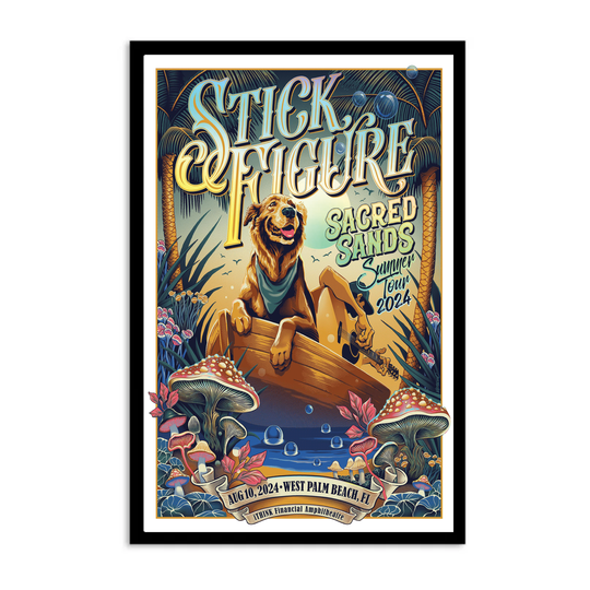Discover Stick Figure August 10 2024 iTHINK Financial Amphitheatre In West Palm Beach FL Poster