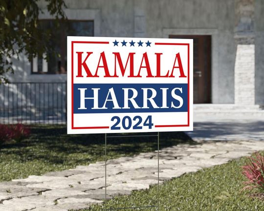 Discover Kamala Harris 2024 Yard Sign, Kamala Over Trump Sign,  2024 Election Sign