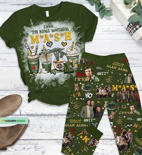 Discover Alan Alda Mash 407th TV Show Pajamas Set