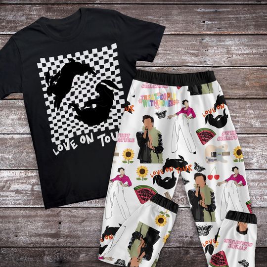 Discover Love On Tour Pajamas Set, Personalized Family Pajamas, Family Christmas Pajamas Set.
