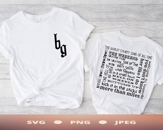 Discover Brantley Gilbert Song Title Shirt Brantley Gilbert merch shirt