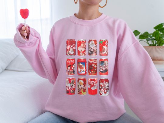 Discover Christmas Coke Can Sweatshirt, Gift for Coke Lovers